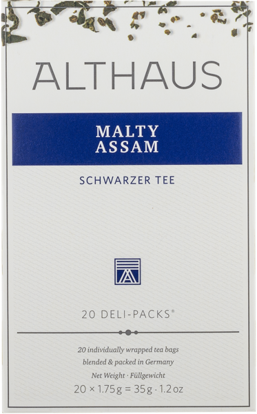 Изображение Чай черный в пакетиках Альтхаус ассам молти Хансеатик Ти кор, 20*1,75 г