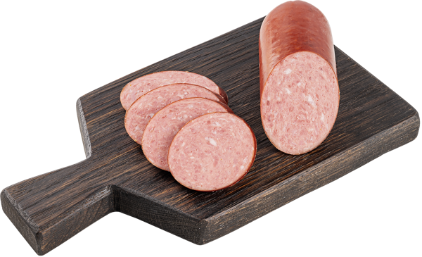 Изображение Колбаса варено-копченая Сервелат Коньячный СП ТАБРИС вес 