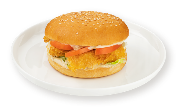 Изображение Бургер на пшеничном хлебе С куриными стрипсами медово-горчичным соусом СП ТАБРИС бум/уп, 210 г