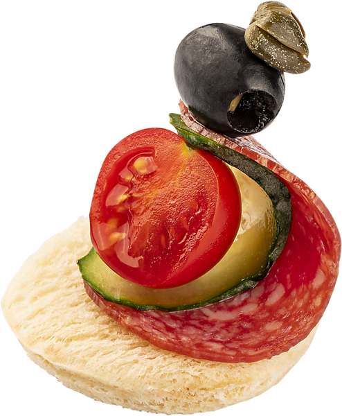 Изображение :Закуска томатами черри Канапе с каперсами с салями и маслинами СП ТАБРИС пл/уп, 40 г