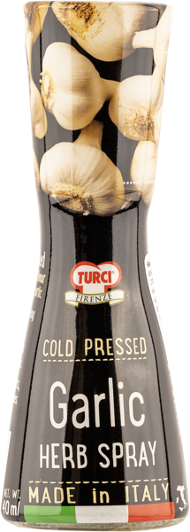 Изображение Специи в подсолнечном масле Турчи из Тосканы с чесноком 80% Оффичина Италия спрей, 40 мл