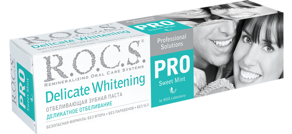 Изображение Зубная паста Рокс деликатное отбеливание ЕвроКосМед к/у, 135 мл