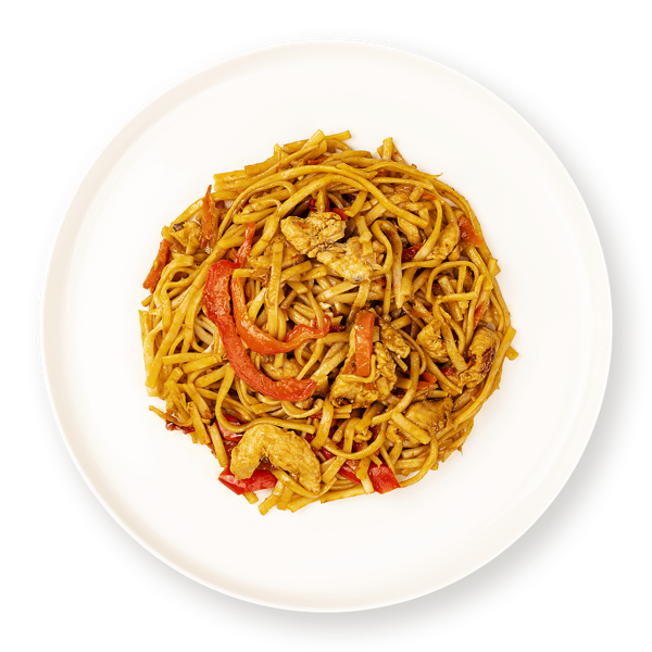 Изображение Лапша на теппане Удон с курицей и овощами в устричном соусе СП ТАБРИС вес 