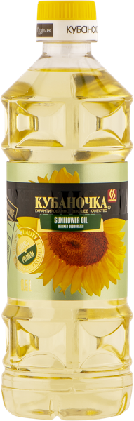 Изображение Масло подсолнечное Кубаночка рафинированное Гранд Стар п/б, 500 мл