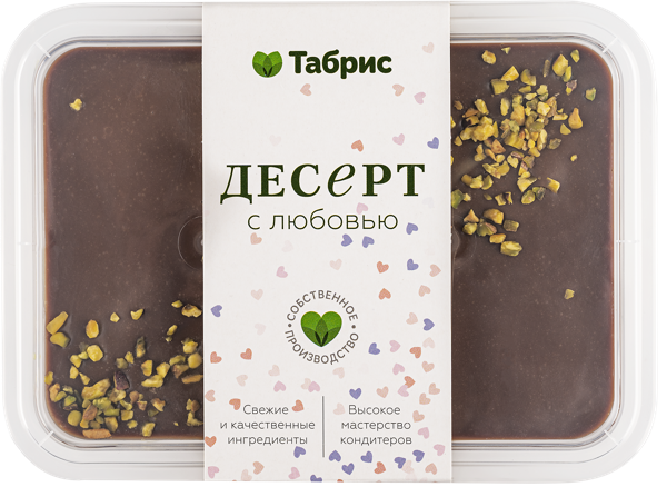 Изображение Торт песочный Чизкейк шоколадный дубайский СП ТАБРИС п/б, 550 г