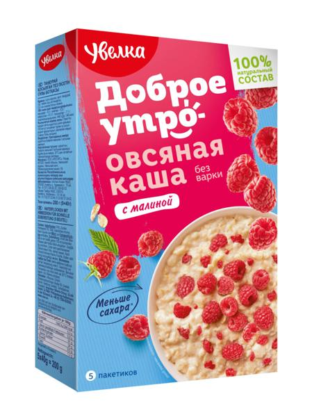 Изображение Каша овсяная Увелка малина Ресурс кор, 200 г