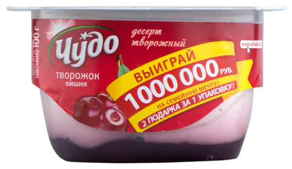 Изображение Творог 4% Чудо вишня ВБД п/б, 100 г