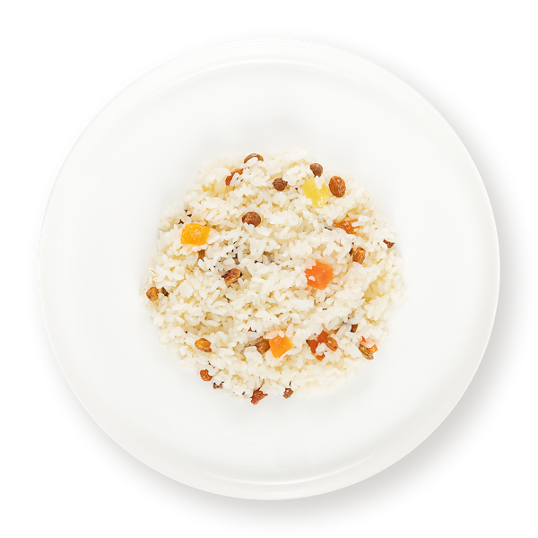 Изображение Крупа отварная Рис с цукатами, изюмом, медом СП ТАБРИС вес 