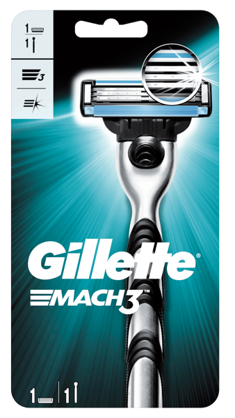 Изображение Станок для бритья 3 лезвия Жиллетт мак3+1 кассета Проктер Энд Гэмбл к/у, 1 шт