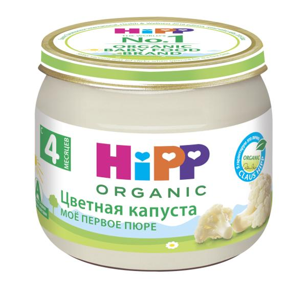 Изображение Пюре овощное с 4 мес Хипп Био цветная капуста Хипп с/б, 80 г