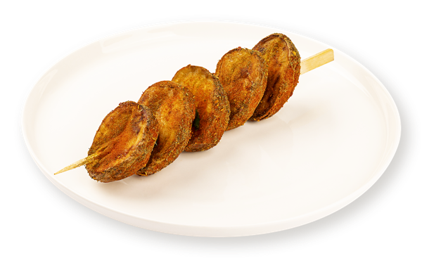 Изображение Овощи на шпажке по-армянски Картофель в специях запеченный на мангале от бренд-шефа Табрис вес 