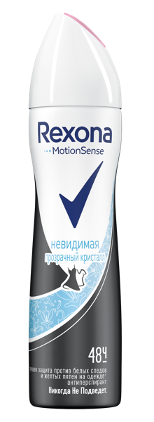 Изображение Дезодорант спрей женский Рексона прозрачный кристалл Юнилевер ж/б, 150 мл