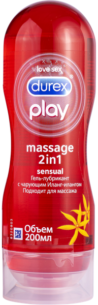 Изображение Гель для интимного массажа Дюрекс плей сенсуал 2в1 Хелскеа ССЛ п/у, 200 мл