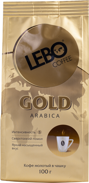 Изображение Кофе молотый Лебо голд арабика Продукт Сервис м/у, 100 г