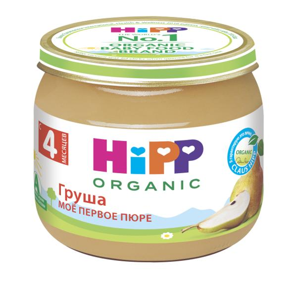 Изображение Пюре фруктовое с 4 мес Хипп Био груша Хипп с/б, 80 г