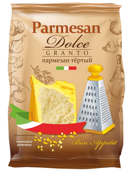 Изображение Сыр 40% тертый Дольче Гранто пармезан Невские сыры м/у, 150 г