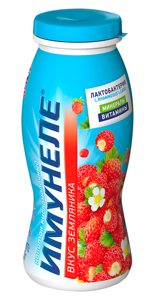 Изображение Йогурт 1,2% питьевой Нео Имунеле земляника ВБД п/б, 100 г
