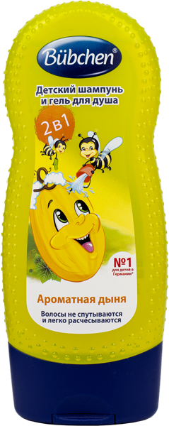 Изображение Шампунь для волос детский 3+ Бюбхен ароматная дыня Бюбхен Верк п/у, 230 мл