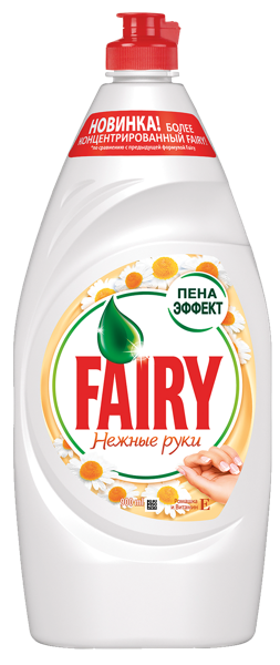 Изображение Средство для мытья посуды Фейри нежные ручки ромашка витамин Е Проктер Энд Гэмбл п/у, 900 мл