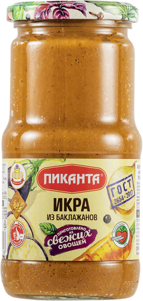 Изображение Икра из баклажанов Пиканта Вкусный продукт с/б, 450 г