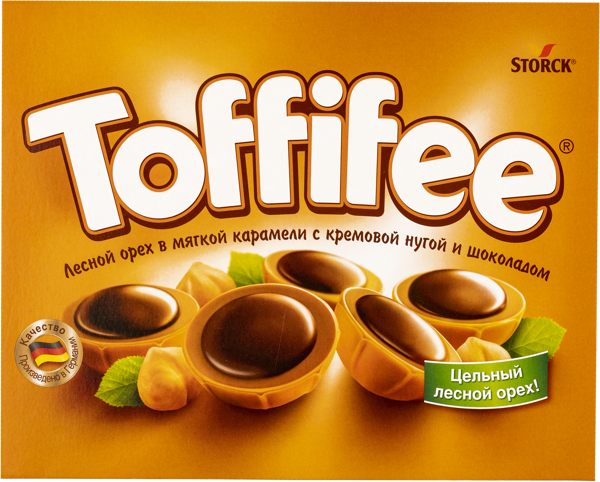 Изображение Конфеты из карамели Тоффифе с цельным фундуком Шторк кор, 250 г
