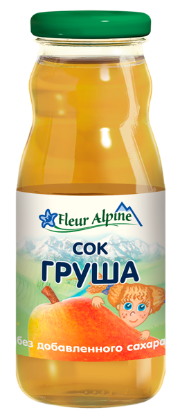 Изображение Сок с 4 мес Флер Альпин БИО грушевый осветленный Ариза с/б, 200 мл