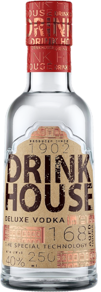 Изображение Водка Спирт Люкс 40% Дринк Хаус де люкс Питейный дом с/б, 0,25 л