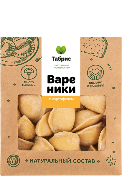 Изображение Вареники замороженные с картофелем СП ТАБРИС м/у, 500 г