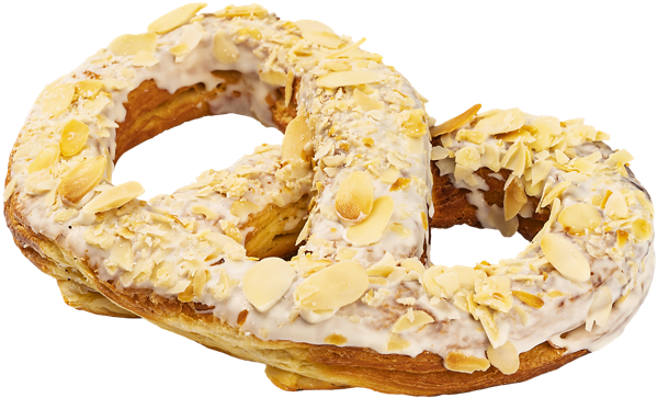 Изображение Слойка в шоколадной глазури Фантазия с миндальными лепестками СП ТАБРИС 0 пл/уп, 80 г