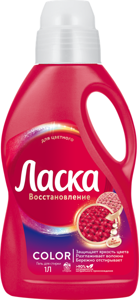 Изображение Средство для стирки жидкое Ласка магия цвета Хенкель п/у, 1 л