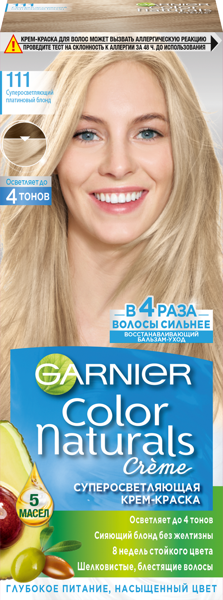 Изображение Краска для волос Колор нэйчралс платиновый блонд №111 Лореаль к/у, 1 шт