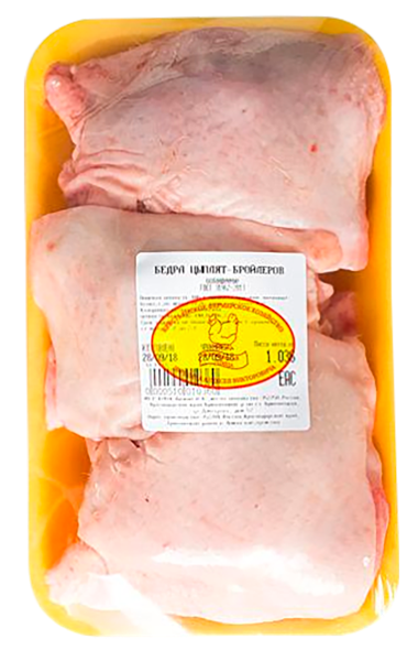 Изображение Птица охлажденная Курица КФХ Лычкин бедро ИП Лычкин А.В. лоток 