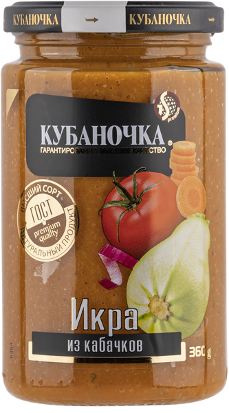 Изображение Икра из кабачков Кубаночка Гранд Стар с/б, 360 г