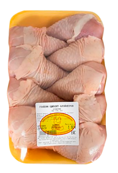 Изображение Птица охлажденная Курица КФХ Лычкин голень ИП Лычкин А.В. лоток 