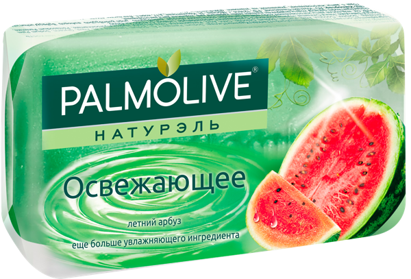 Изображение Мыло туалетное освежающее Палмолив натурэль летний арбуз Колгейт Палмолив м/у, 90 г