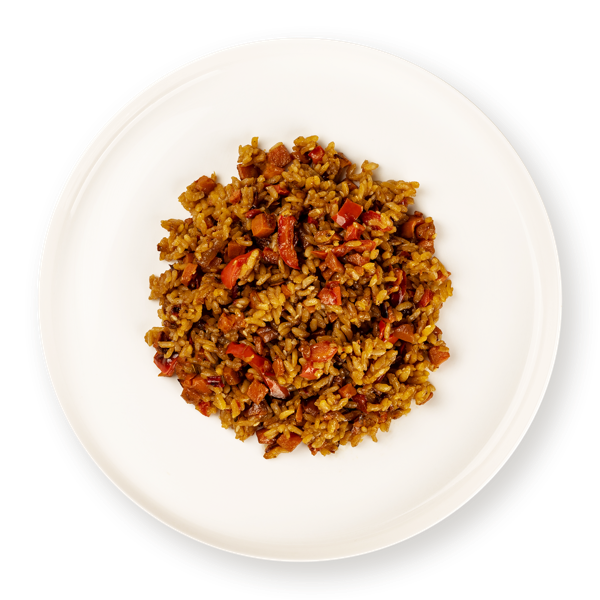 Изображение Рис постный на теппане с овощами СП ТАБРИС вес 