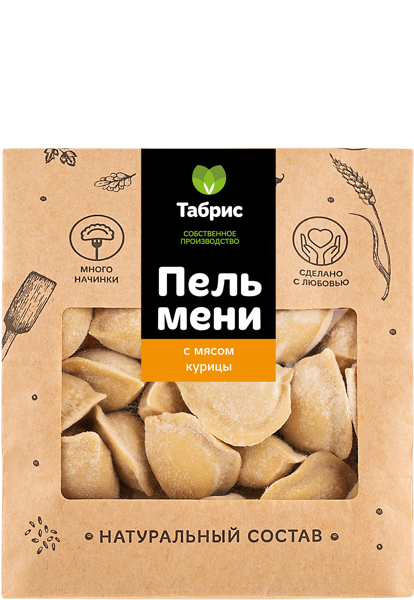 Изображение Пельмени замороженные с мясом курицы СП ТАБРИС м/у, 500 г