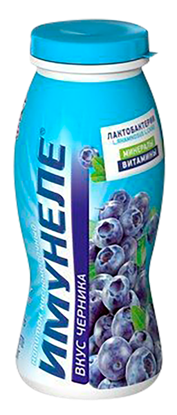 Изображение Йогурт 1% питьевой Нео Имунеле черника ВБД п/б, 100 г