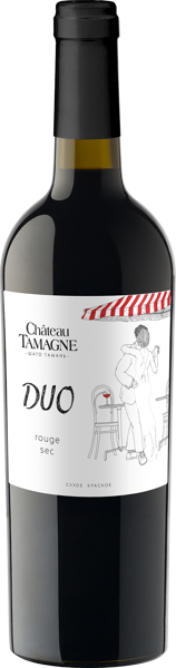 Изображение Вино красное сухое стиль №1 Саперави Мерло шато тамань дуо Кубань Вино с/б, 0,75 л