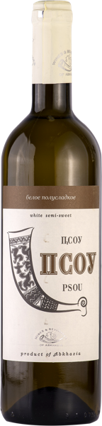 Изображение Вино белое п/сл столовое псоу Вина и воды Абхазии с/б, 0,75 л