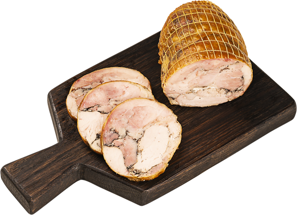 Изображение Рулет варено-копченый Куриный фирменный СП ТАБРИС вес 