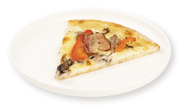 Изображение Пицца на сырном соусе Карбонара со свининой и беконом сегмент СП ТАБРИС м/у, 100 г