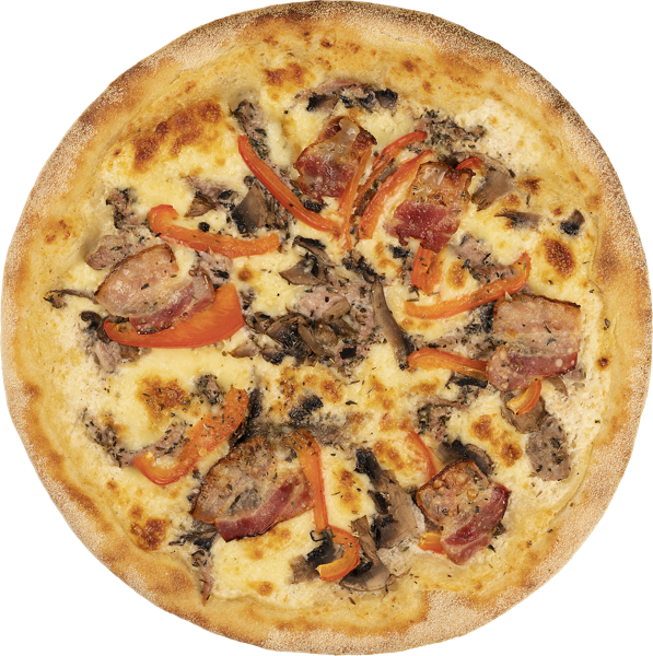 Изображение Пицца на сырном соусе Карбонара со свининой и беконом СП ТАБРИС карт/уп, 630 г