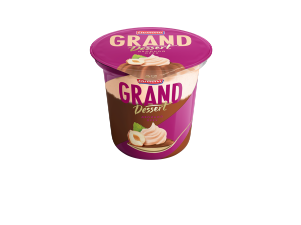 Изображение Десерт 4,9% со взбитыми сливками Эрманн Гранд десерт двойной орех Эрманн п/б, 200 г