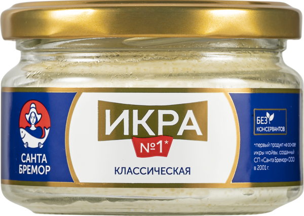 Изображение Икра мойвы Санта Бремор классическая Санта Бремор СП с/б, 180 г