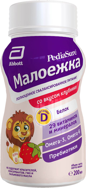 Изображение Смесь с 1 года до 10 лет Симилак ПедиаШур 1.0 клубника Эбботт Лэбораториз п/у, 200 мл