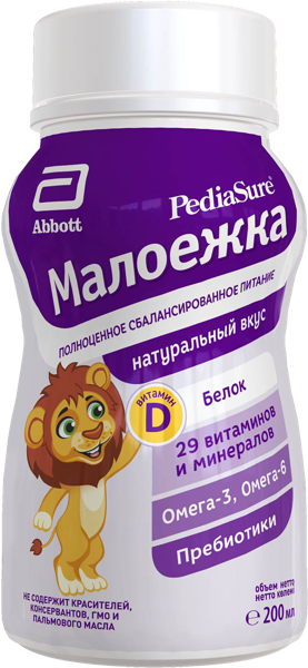 Изображение Смесь с 1 года до 10 лет Симилак ПедиаШур 1.0 натуральный Эбботт Лэбораториз п/у, 200 мл