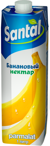 Изображение Нектар Сантал банан Пармалат т/п, 1 л