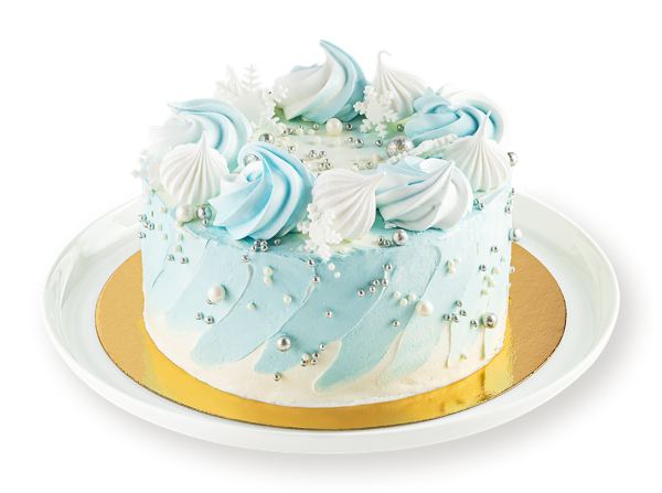 Изображение Торт бисквитный Снежный с черникой соленой карамелью орехом СП ТАБРИС кор 