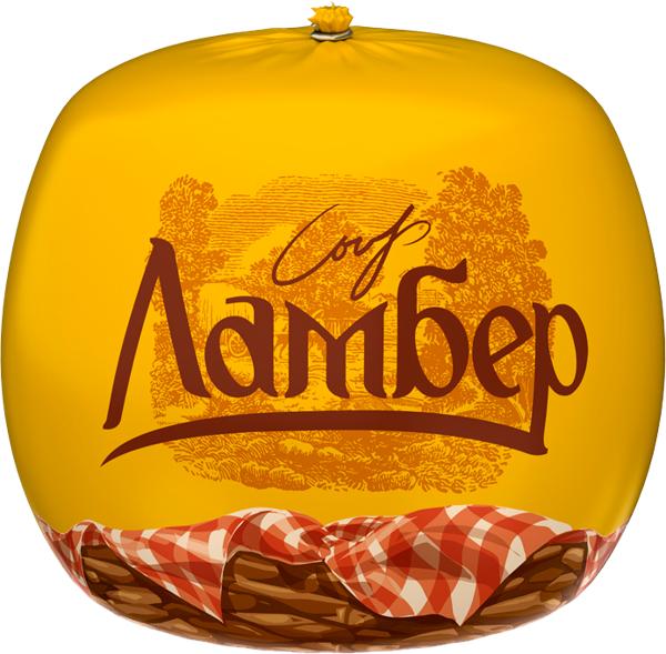 Изображение Сыр 50% полутвердый Ламбер классический ВБД  